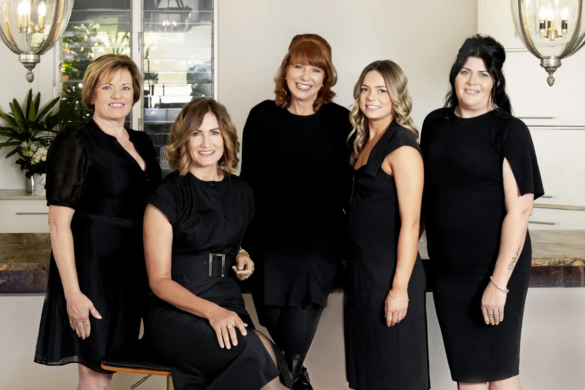 Belle Property Buderim team with Principal Tanya Mungomery (middle)